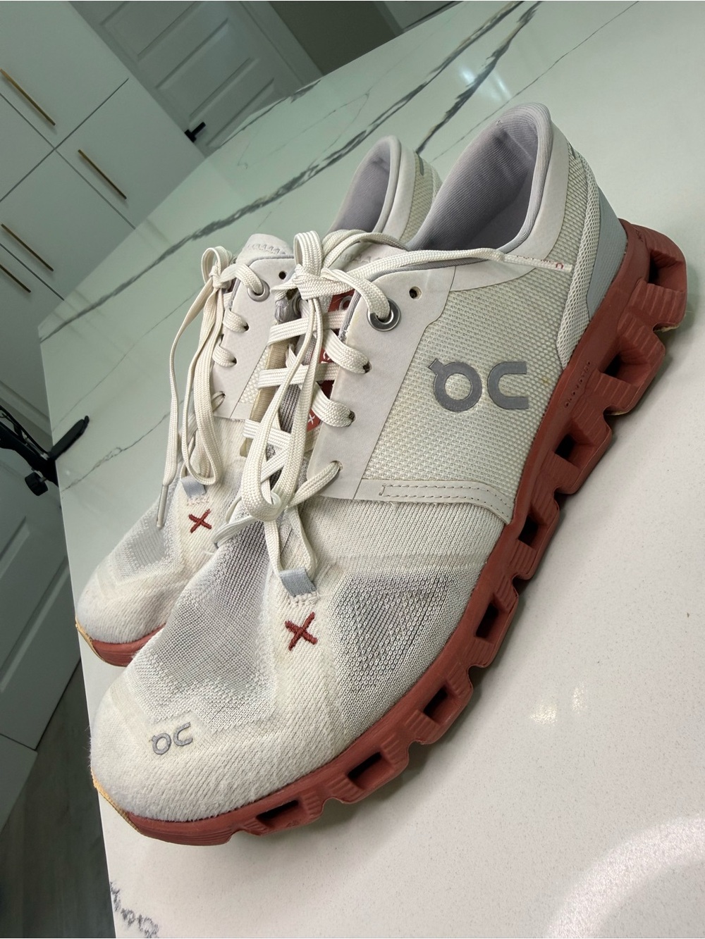 On Cloud X 3 Women's Size 8 Running Training Shoes Ice Auburn